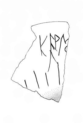 Inscription G-104. This graffito is one of the earliest Phrygian documents.